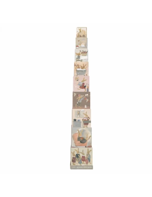 Pyramide 1.2.3 famille lapin