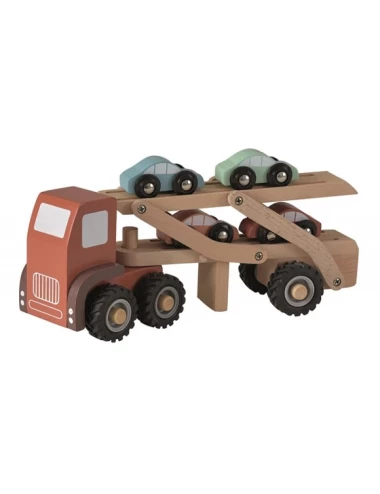 Camion de transport pour voitures en bois