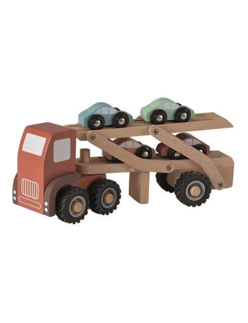 Camion de transport pour voitures en bois