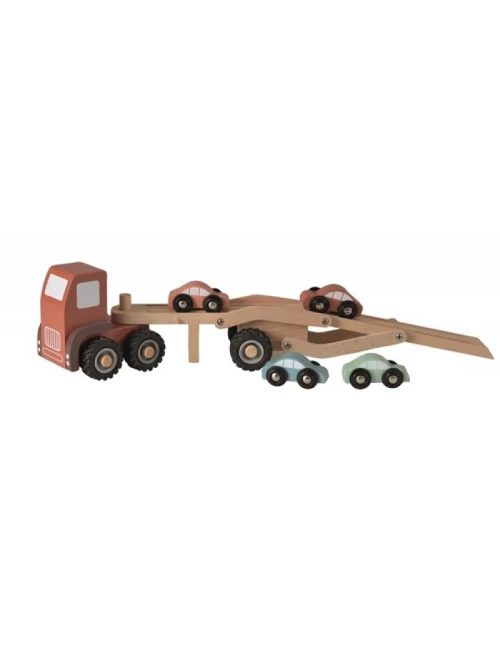 Camion de transport pour voitures en bois