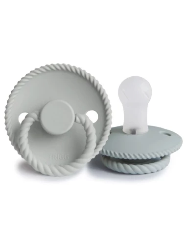 Rope silicone - 2-pack (couleur : french gray / silver gray - taille : t1)