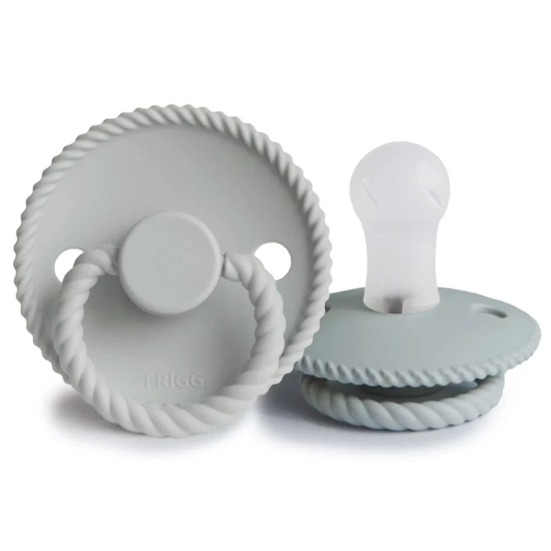 Rope silicone - 2-pack (couleur : french gray / silver gray - taille : t1)