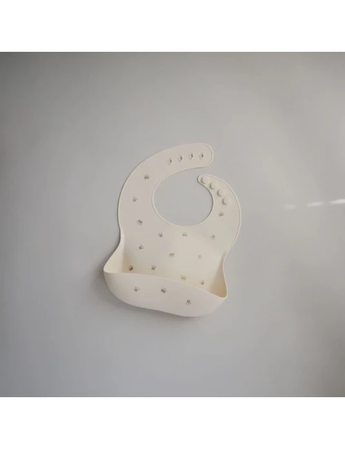 Silicone bib - print (couleur : crowns)