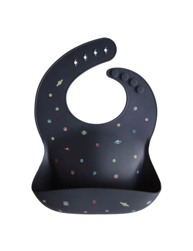 Silicone bib - print (couleur : planets)