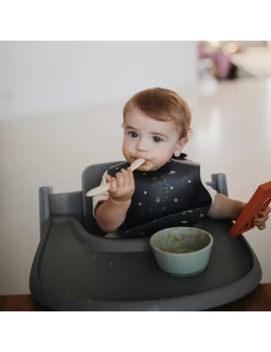 Silicone bib - print (couleur : planets)