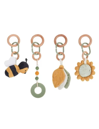 Set d'activité pour arche vert, lot de 4 jeux à suspendre