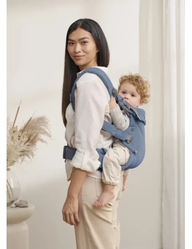 Porte-bébé Harmony Mélange Tissé Chiné Bleu