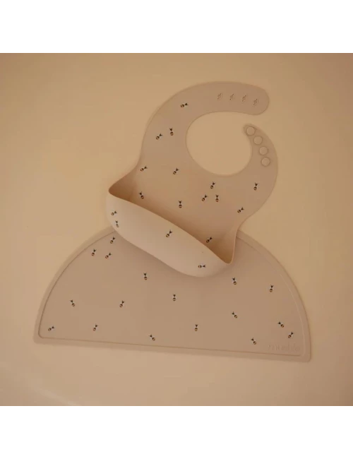 Silicone bib - print (couleur : bees)