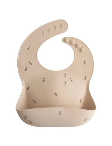 Silicone bib - print (couleur : bees)