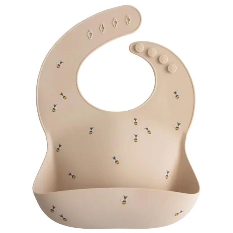Silicone bib - print (couleur : bees)