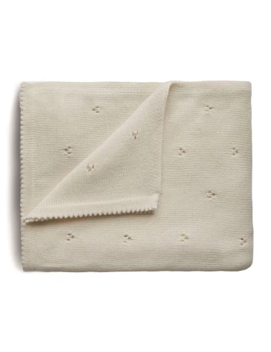 Blanket - pointelle (couleur : ivory)