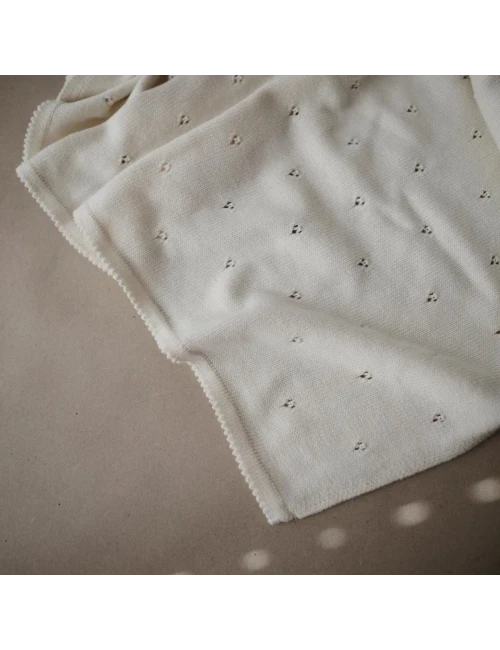 Blanket - pointelle (couleur : ivory)