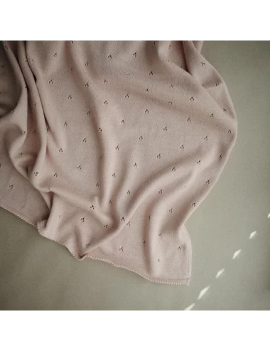 Blanket - pointelle (couleur : blush)