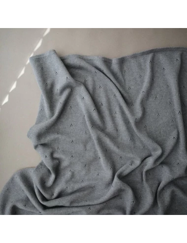 Blanket - pointelle (couleur : gray melange)