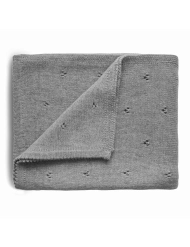 Blanket - pointelle (couleur : gray melange)