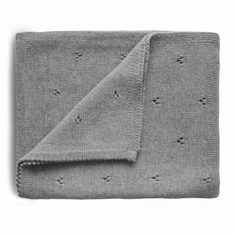 Blanket - pointelle (couleur : gray melange)