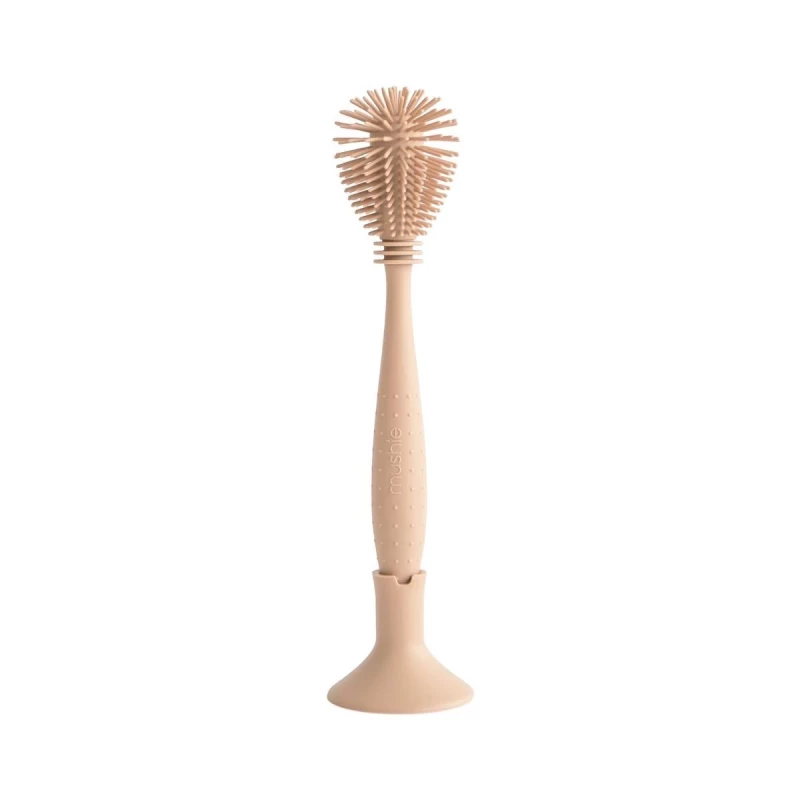 Silicone baby bottle brush (couleur : natural)