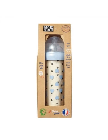 Biberon - Coeurs bleus (210 ml)