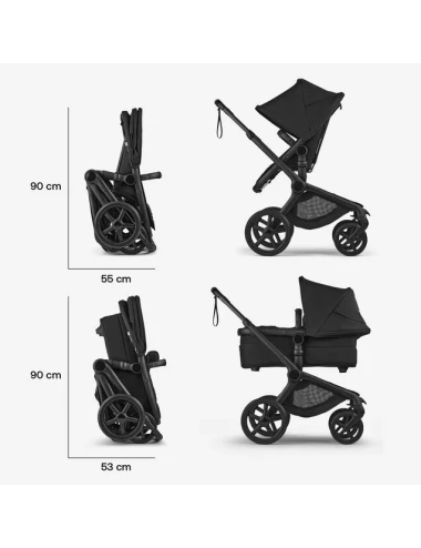Bugaboo Fox 5 Renew complete BLACK/DESERT TAUPE MELANGE-DESERT TAUPE MELANGE