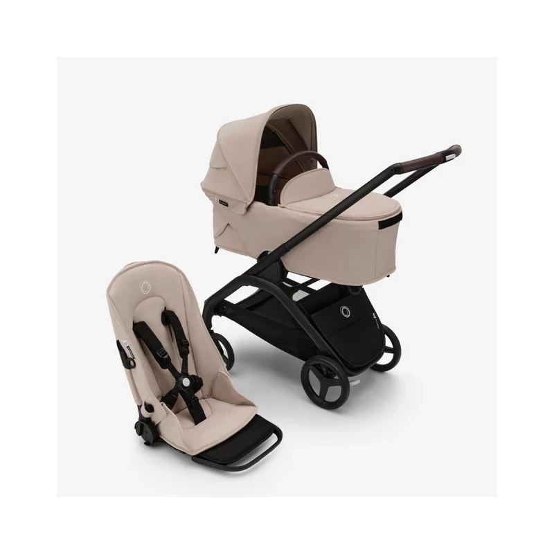 Poussette - Bugaboo Dragonfly (Black/Taupe désert)