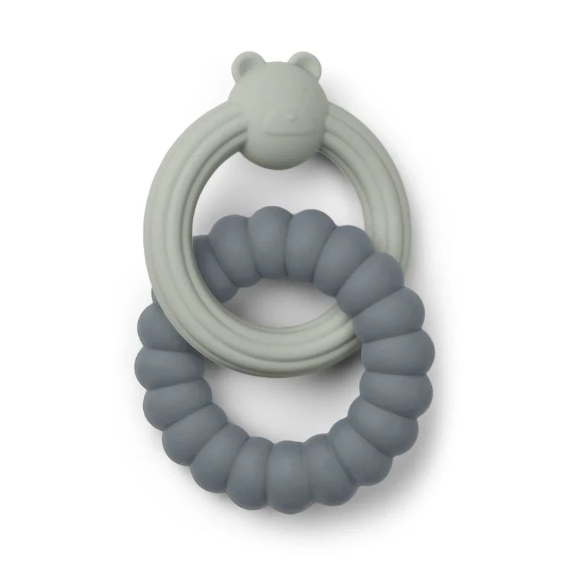 Herbert Mr. Bear Teether Mr bear blue mix