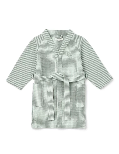 Bertha Bathrobe Y/D stripe Peppermint / Creme de la creme