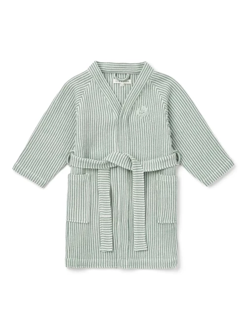 Bertha Bathrobe Y/D stripe Peppermint / Creme de la creme