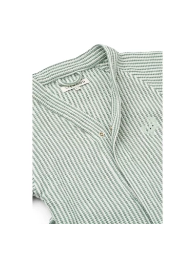 Bertha Bathrobe Y/D stripe Peppermint / Creme de la creme