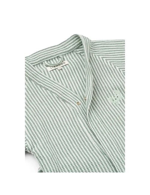 Bertha Bathrobe Y/D stripe Peppermint / Creme de la creme