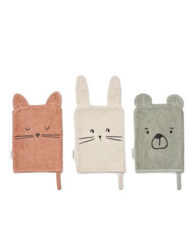 Sylvester Classic Washcloth 3-Pack Dove blue mix