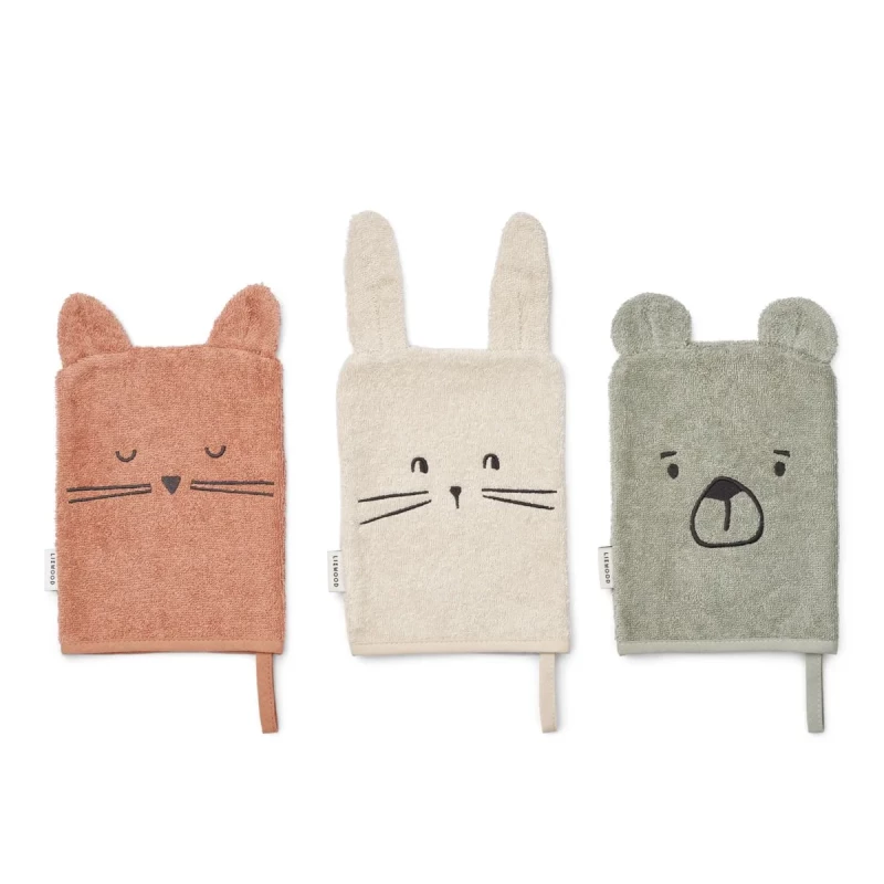 Sylvester Classic Washcloth 3-Pack Dove blue mix