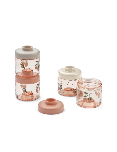 Dominique Baby Food Tritan Boxes 4-Pack Peach / Sea shell