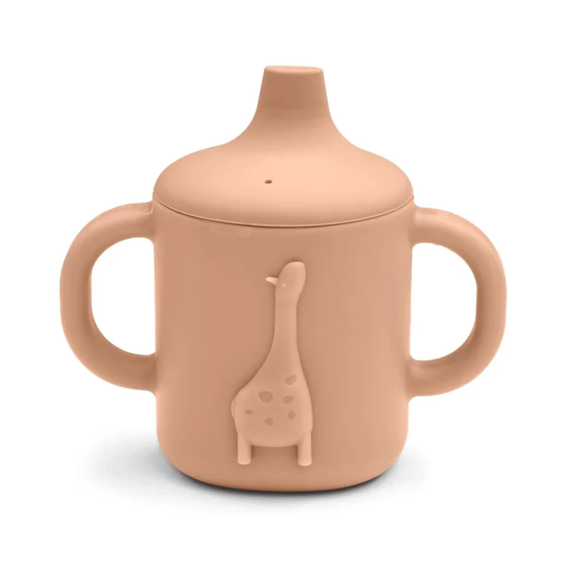 Amelio giraffe sippy cup Tuscany rose