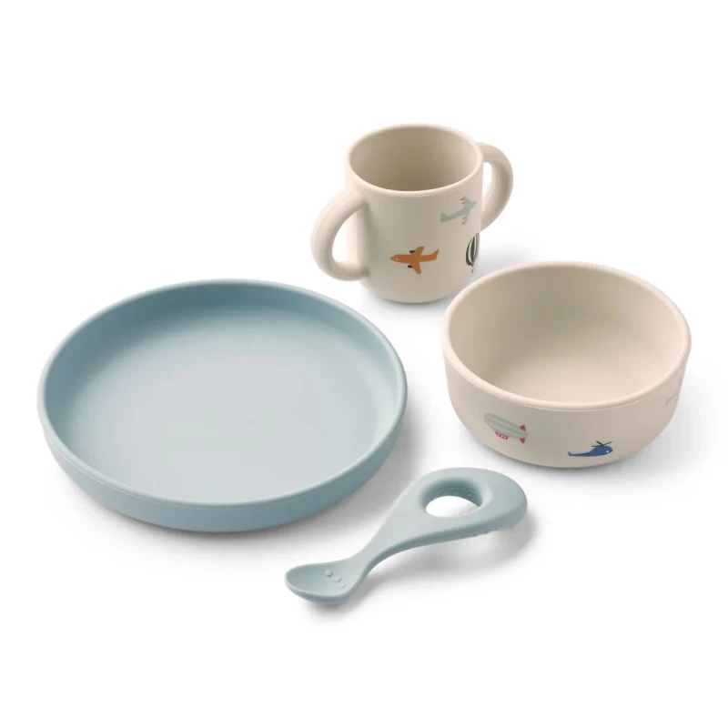 Vivi Printed Tableware Set Aviator / Ecru