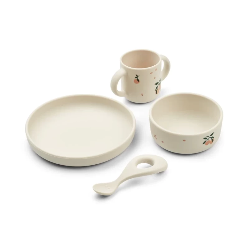 Vivi Printed Tableware Set Peach / Sea shell mix