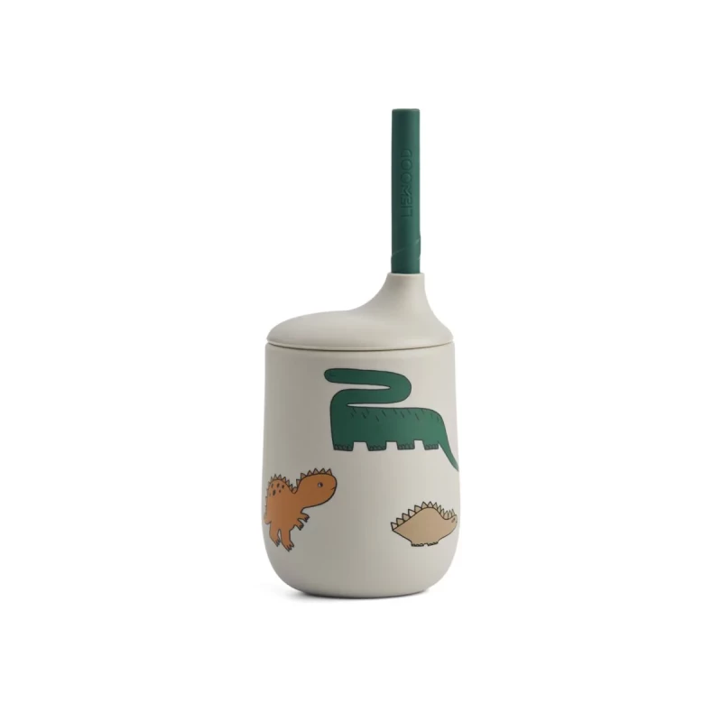 Ellis Printed Sippy Cup 230ml Dinosaurs / Mist