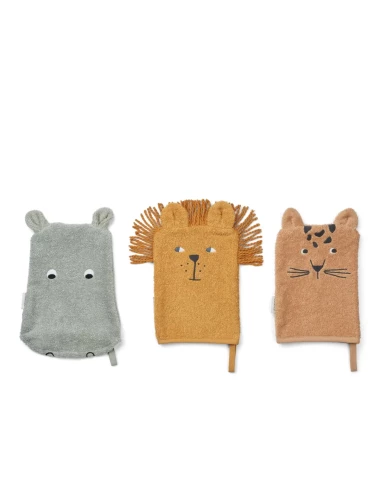 Sylvester Washcloth 3-Pack Safari mix