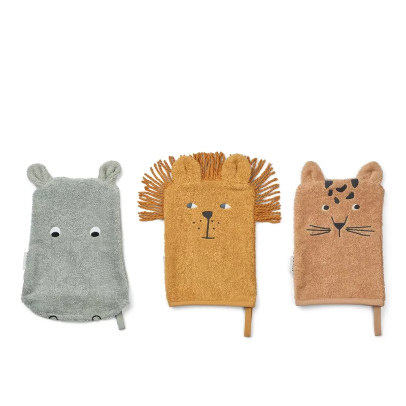 Sylvester Washcloth 3-Pack Safari mix