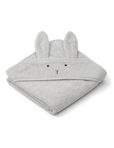 Albert hooded towel Rabbit dumbo grey