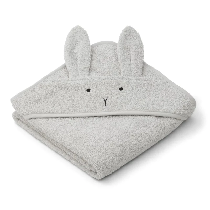 Albert hooded towel Rabbit dumbo grey