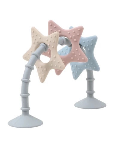 Jouet sensoriel étoile Stick 'n' Play & anneau de dentition