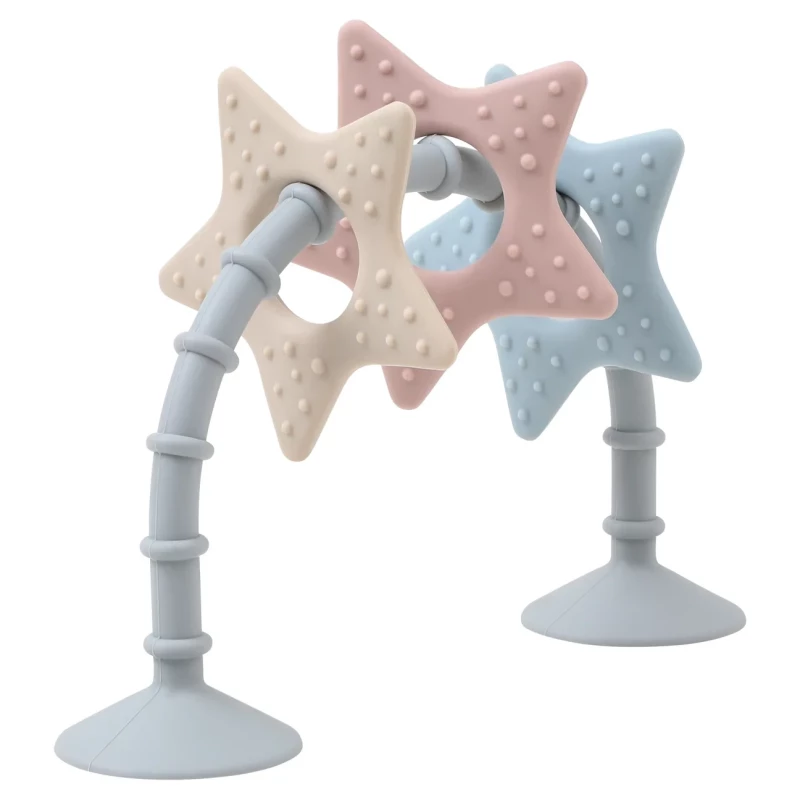 Jouet sensoriel étoile Stick 'n' Play & anneau de dentition