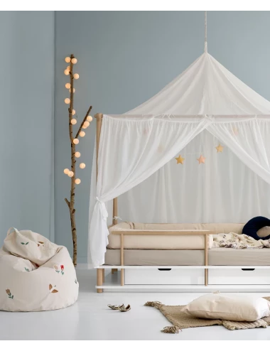 Pouf avec broderie, Songbirds