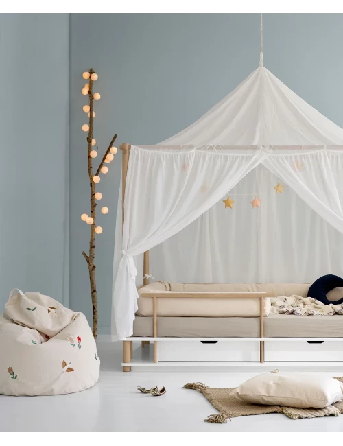 Pouf avec broderie, Songbirds