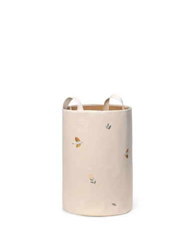 Panier de rangement brodé, grand, Songbirds