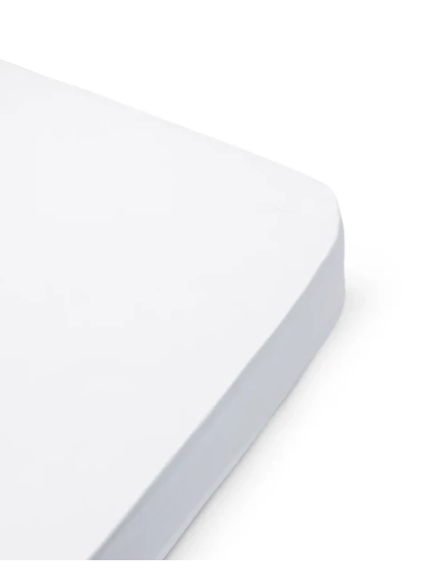 Drap housse bébé, 68x162x12 cm, Simply White