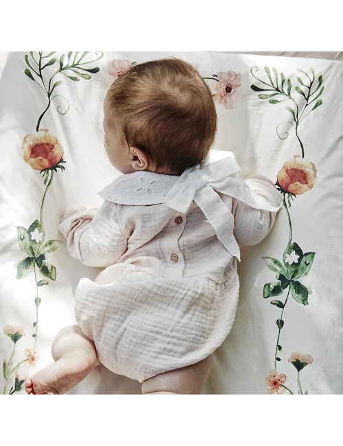 Bavoir de dentition - Embroidery Anglaise