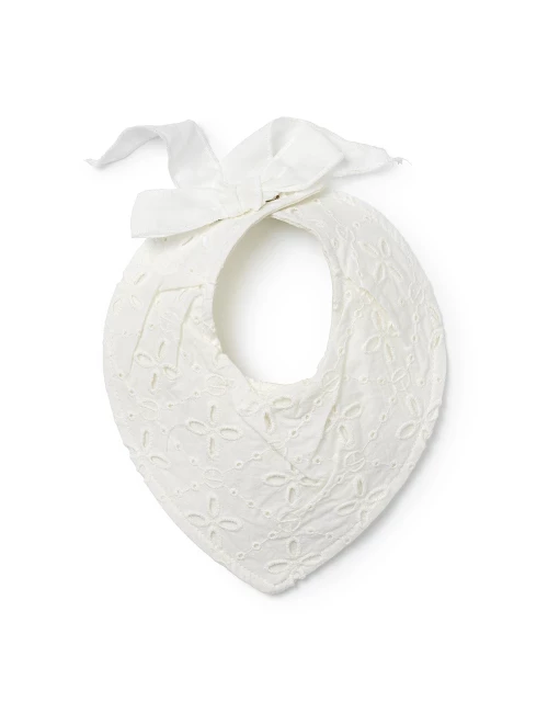 Bavoir de dentition - Embroidery Anglaise