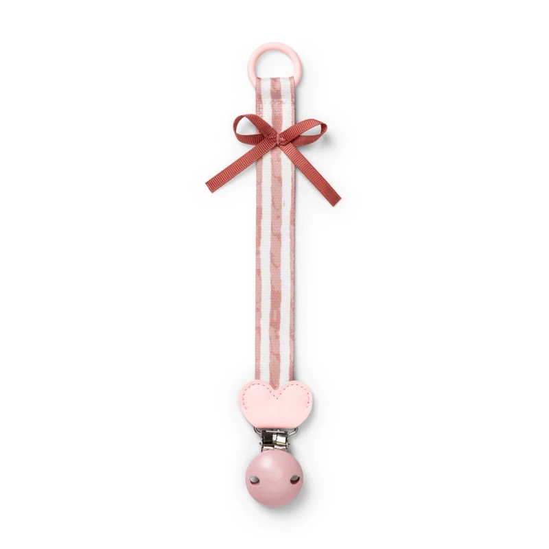 Attache-tétine en bois - Candy Stripes