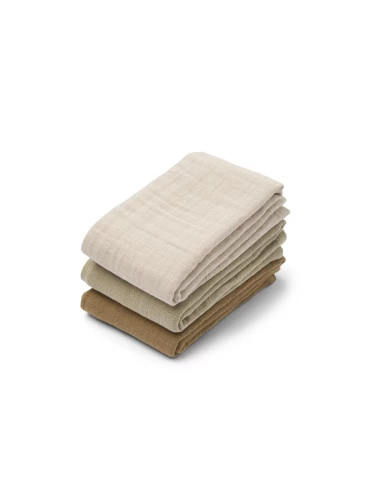 Lewis Muslin Cloth 3-Pack Sandy mix